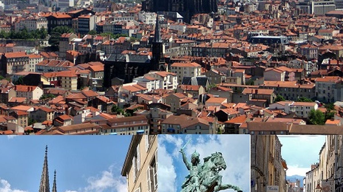Vue de Clermont-Ferrand et de sa cathédrale