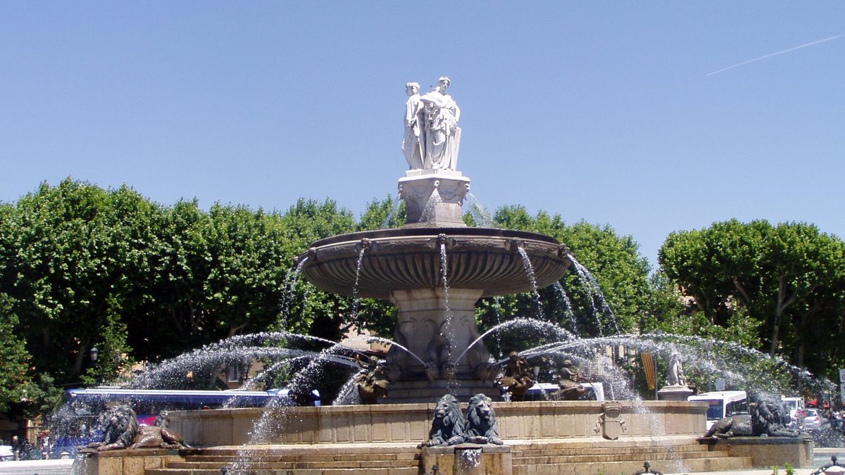 La fontaine de la Rotonde à Aix-en-Provence